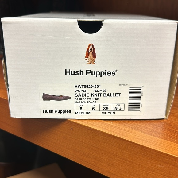 Hush puppies glittery brown ballet shoes - Picture 3 of 3